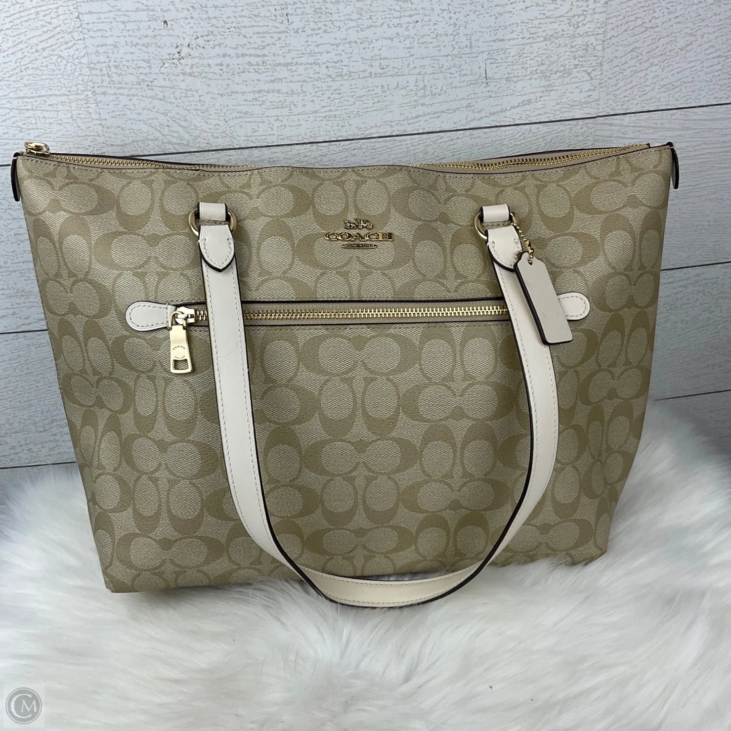 Handbag Designer By Coach, Size: Large
