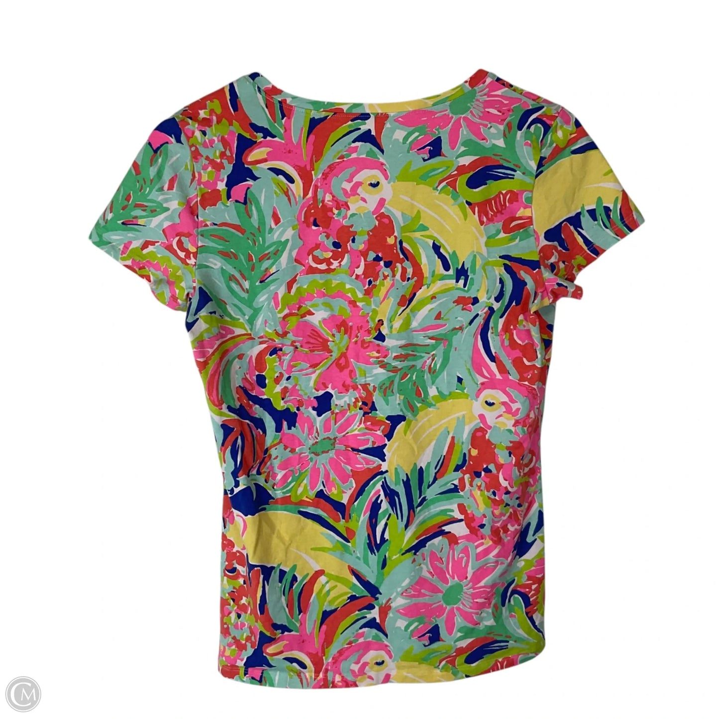 Top Short Sleeve Designer By Lilly Pulitzer In Multi-colored, Size: M