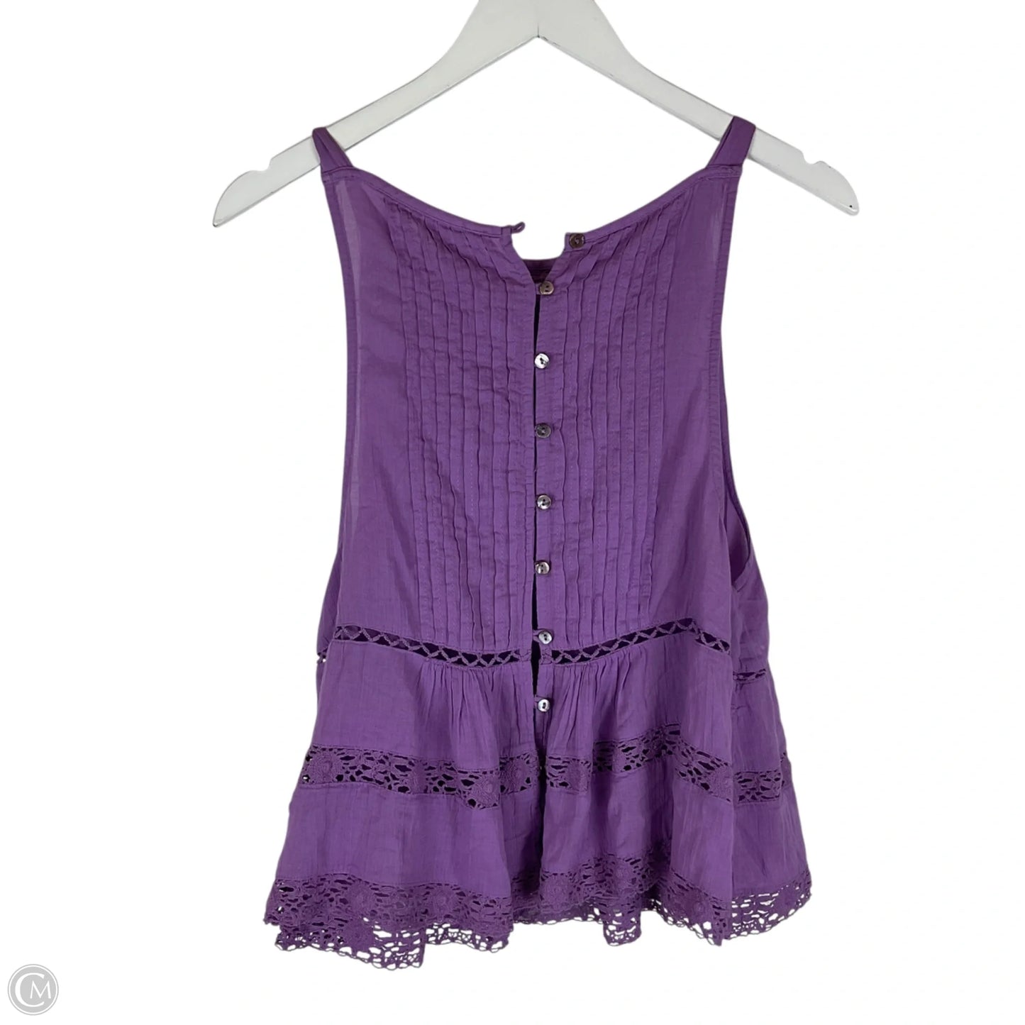 Top Sleeveless By Free People In Purple, Size: S