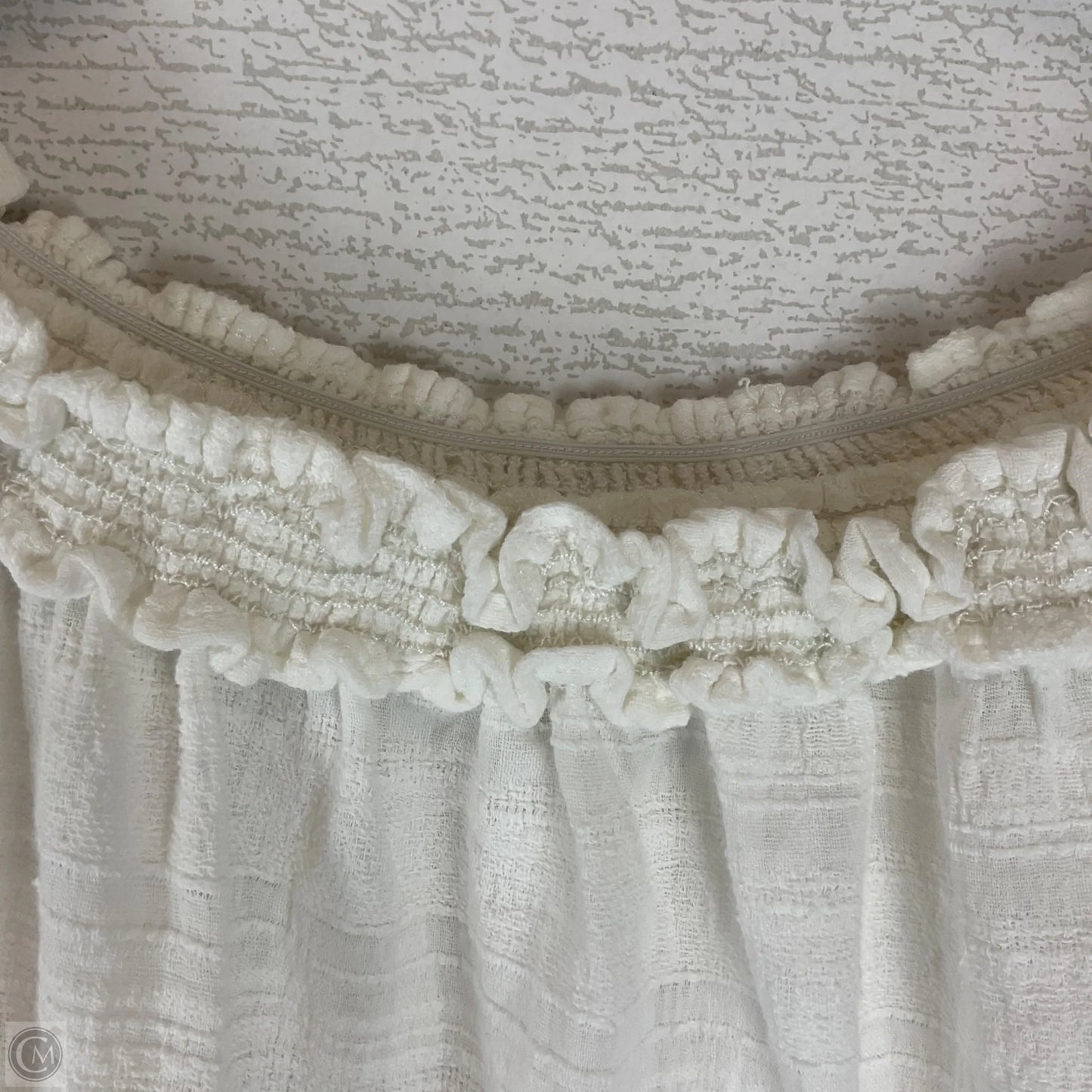 Top Short Sleeve By Max Studio In White, Size: S