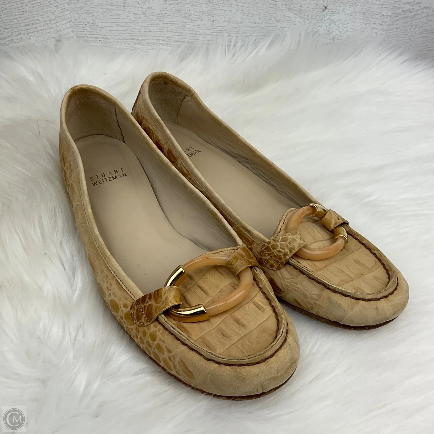 Shoes Designer By Stuart Weitzman In Tan, Size: 8