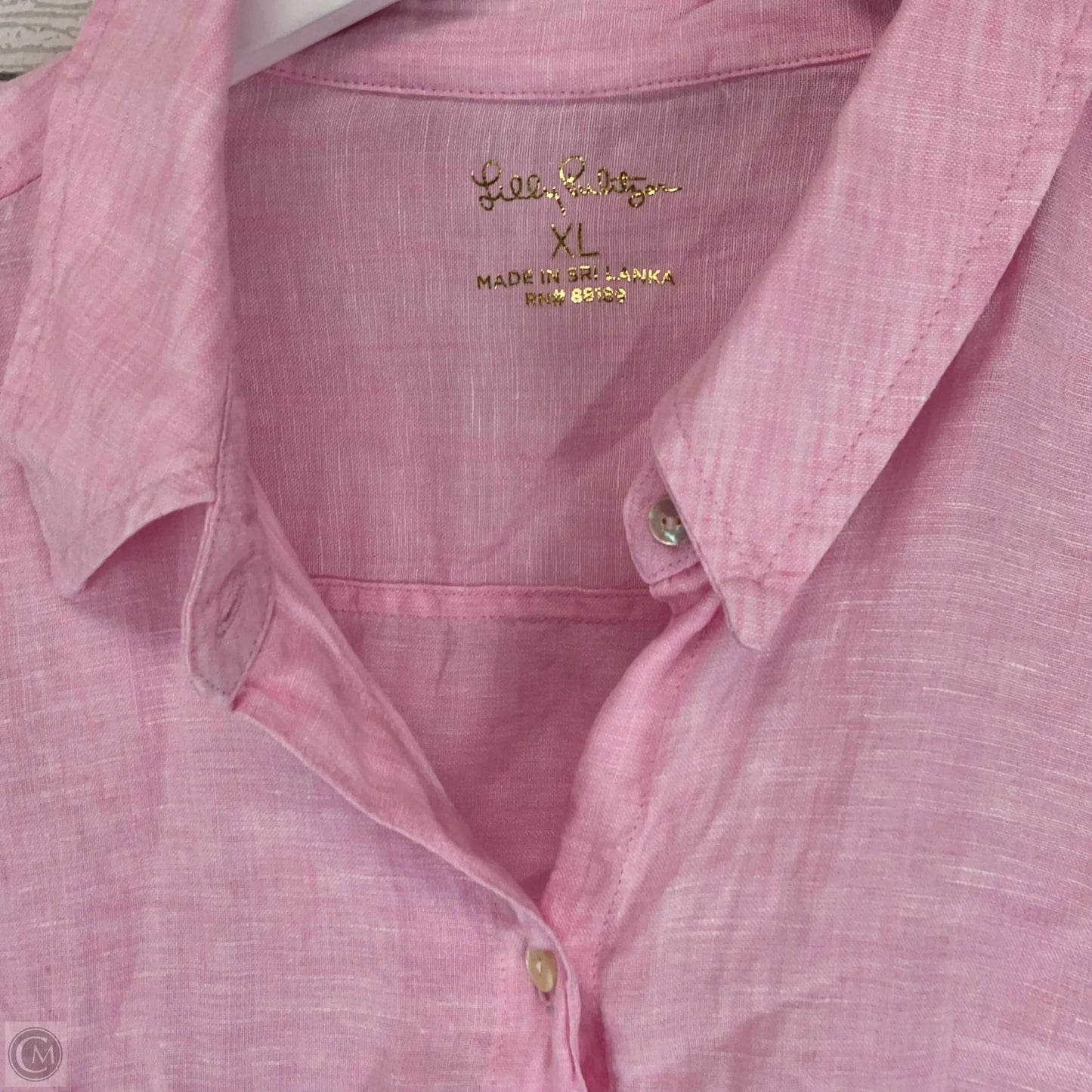 Top Long Sleeve Designer By Lilly Pulitzer In Pink, Size: Xl