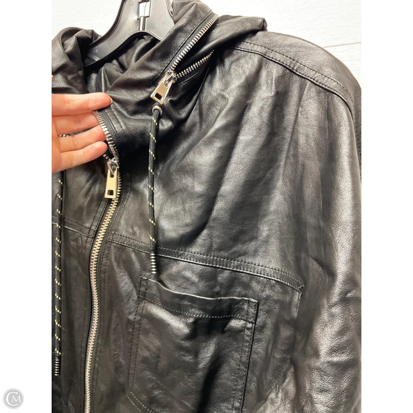 Jacket Moto By Zara In Black, Size: S