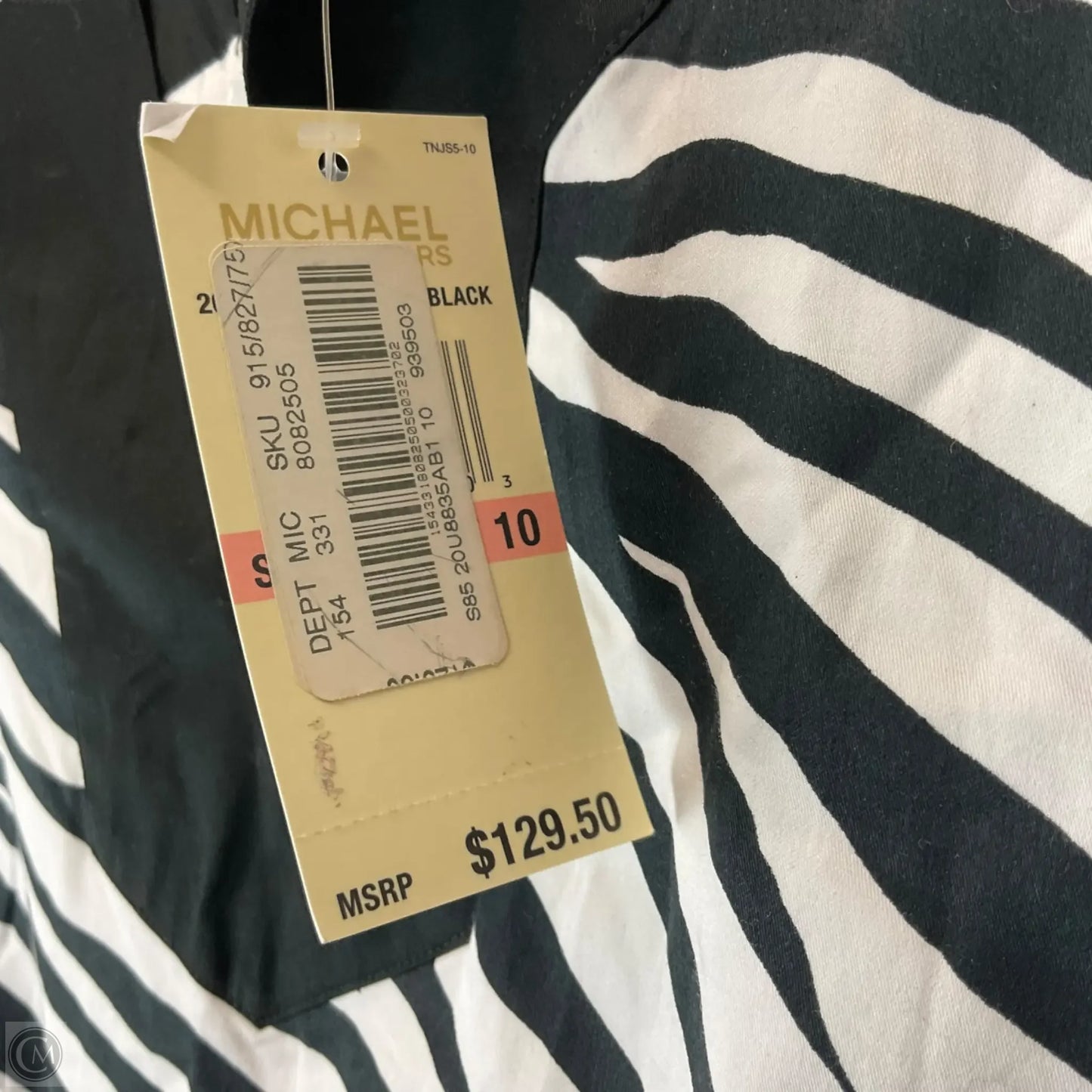 Dress Casual Short By Michael By Michael Kors In Black & White, Size: 10