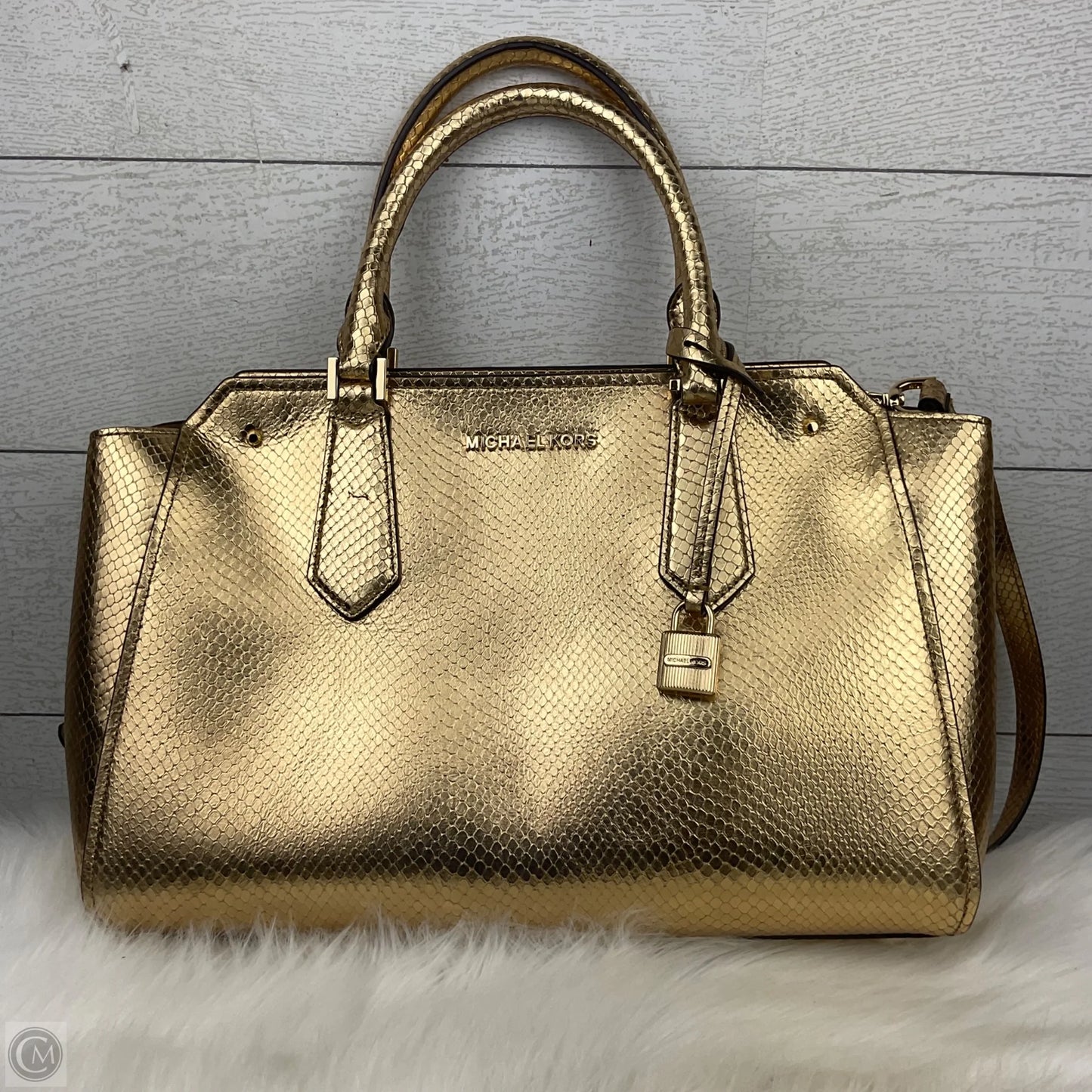 Crossbody Designer By Michael Kors, Size: Medium