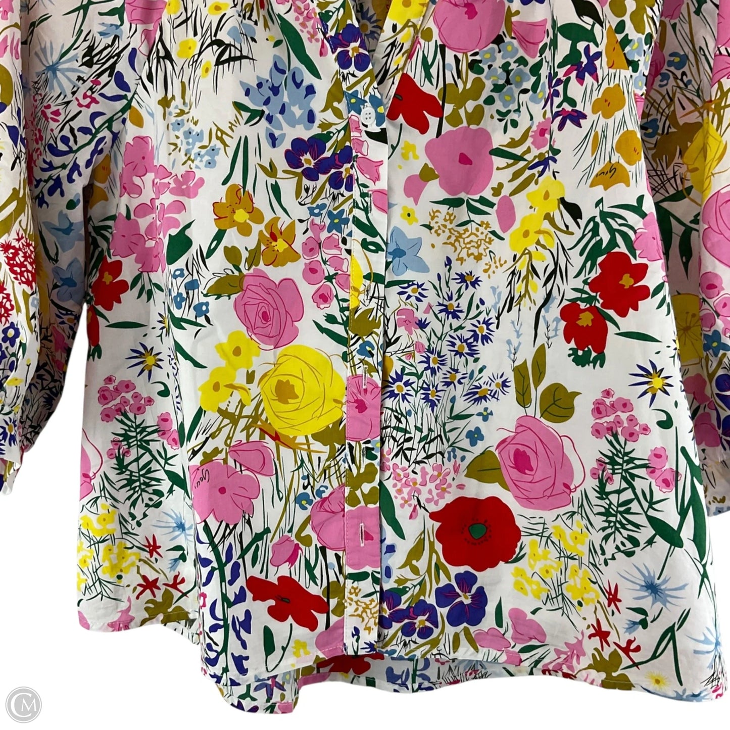 Top Long Sleeve By Clothes Mentor In Floral Print, Size: S