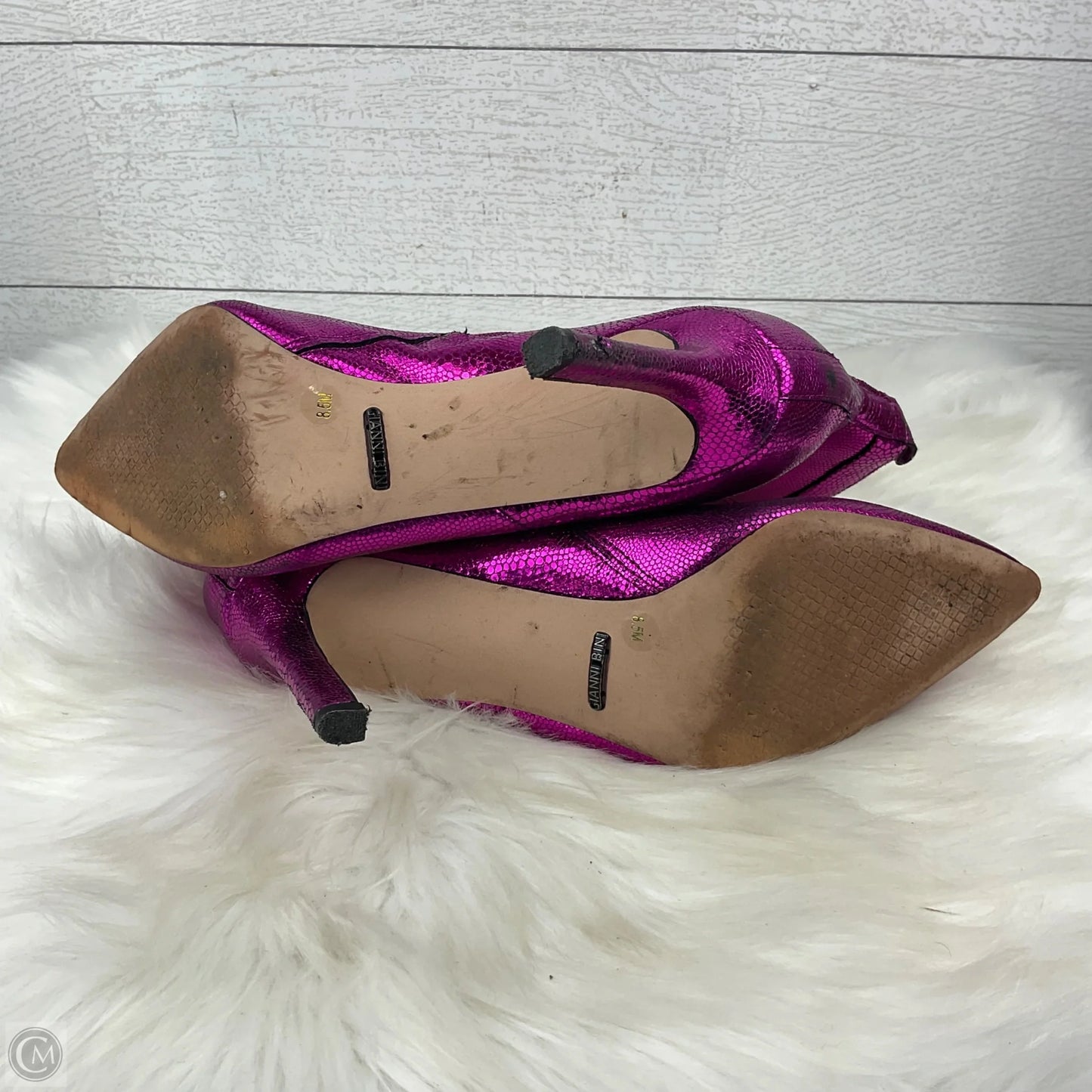 Boots Ankle Heels By Gianni Bini In Pink, Size: 8.5