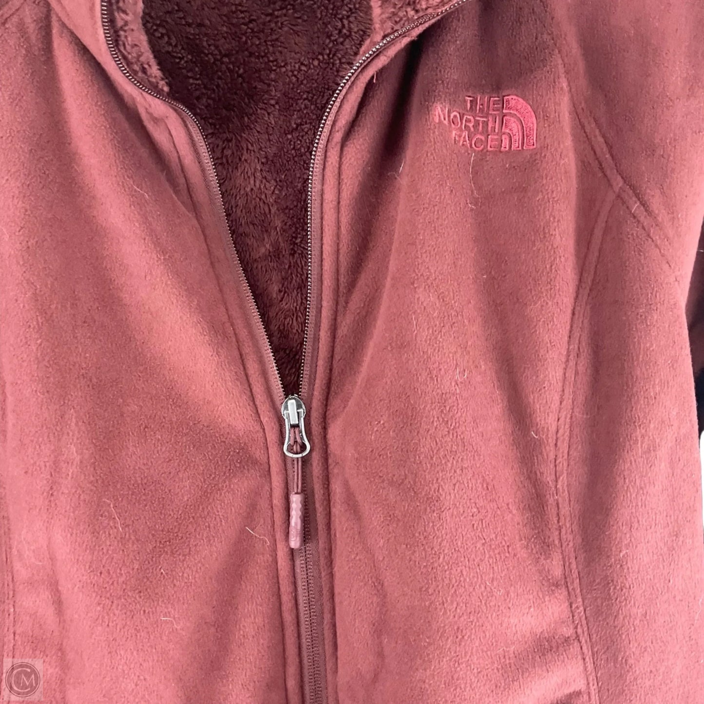 Jacket Faux Fur & Sherpa By The North Face In Red, Size: M