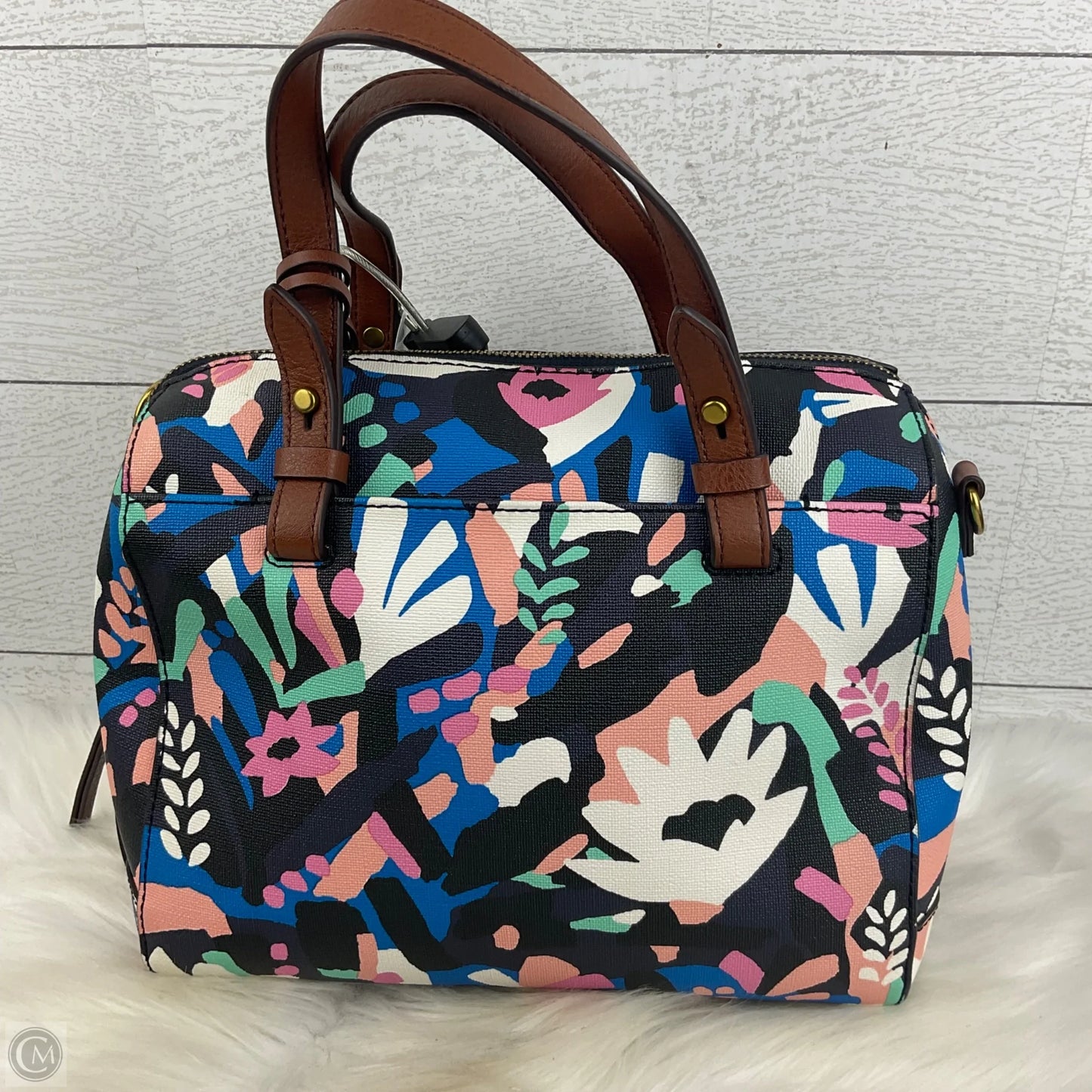 Handbag By Fossil, Size: Medium