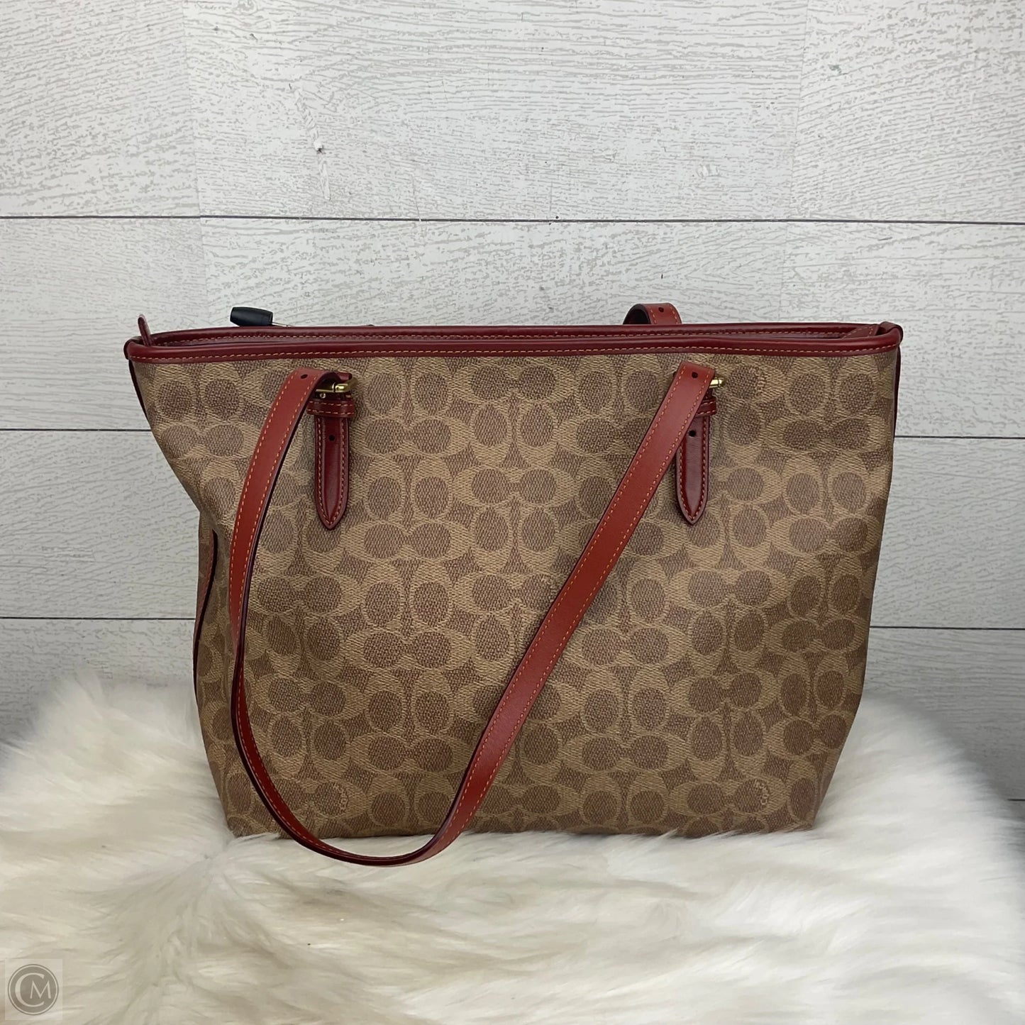 Handbag Designer By Coach, Size: Medium