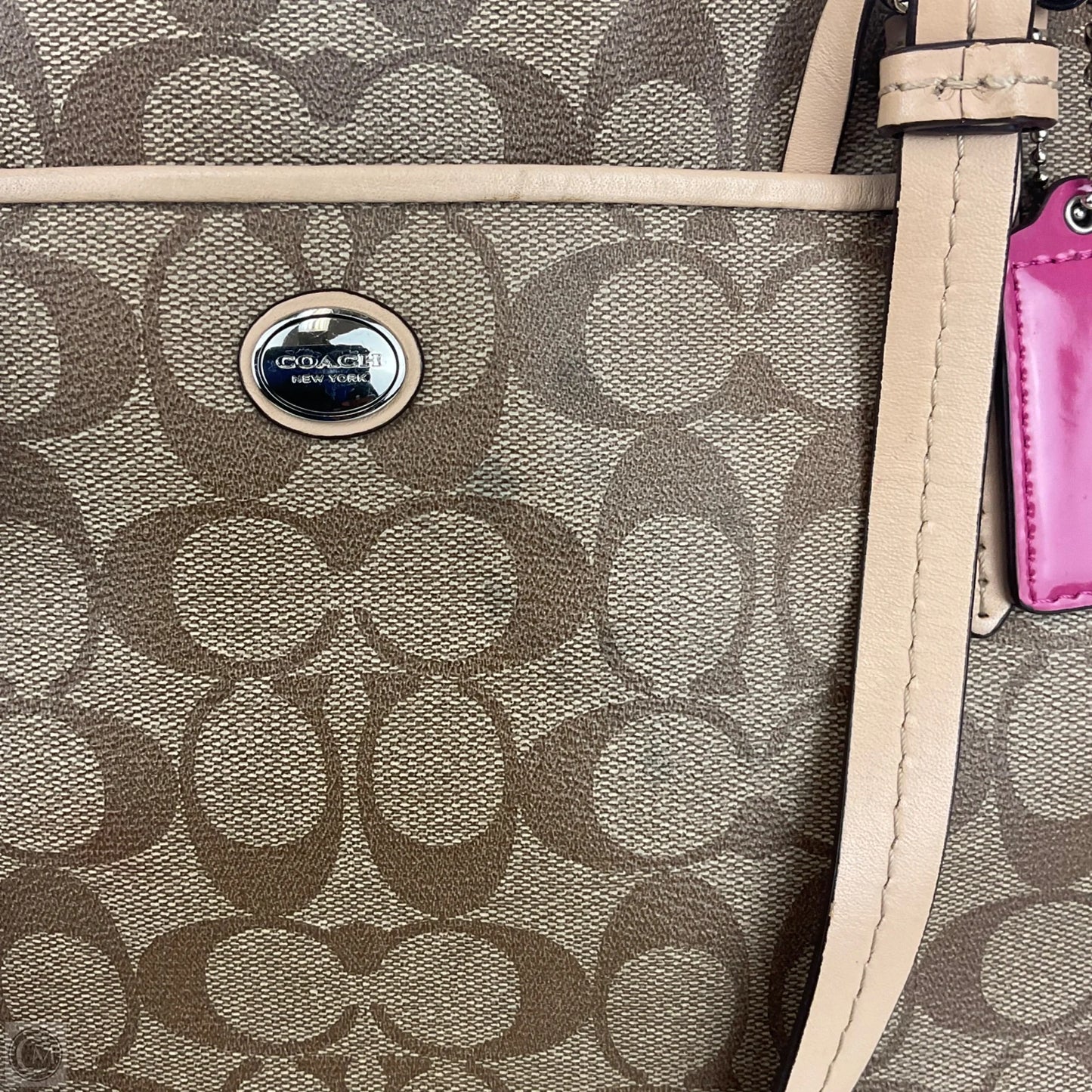 Handbag Designer By Coach, Size: Medium