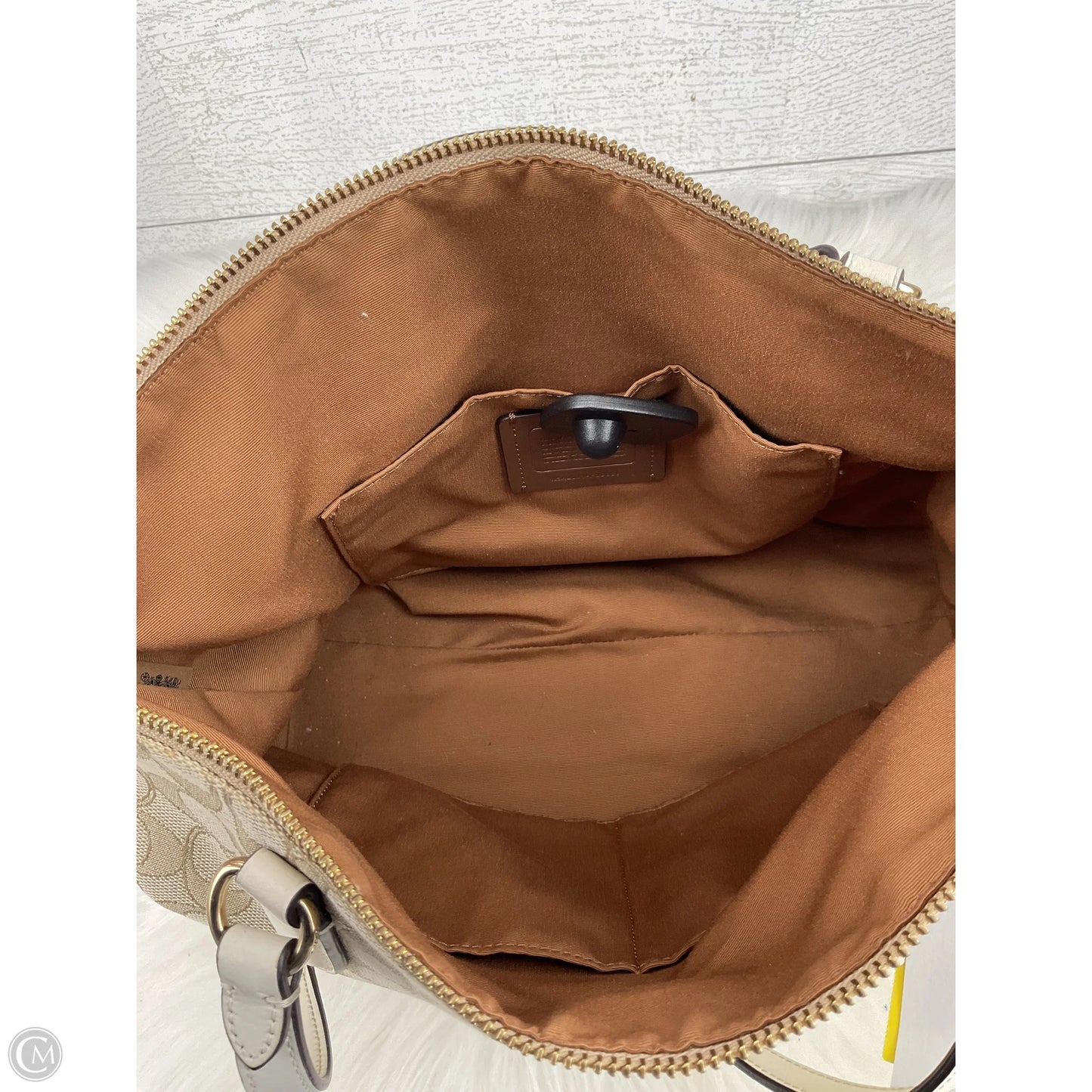 Handbag Designer By Coach, Size: Large