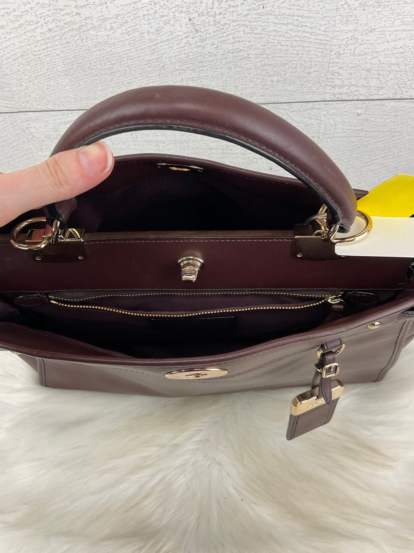 Handbag Designer By Coach, Size: Medium
