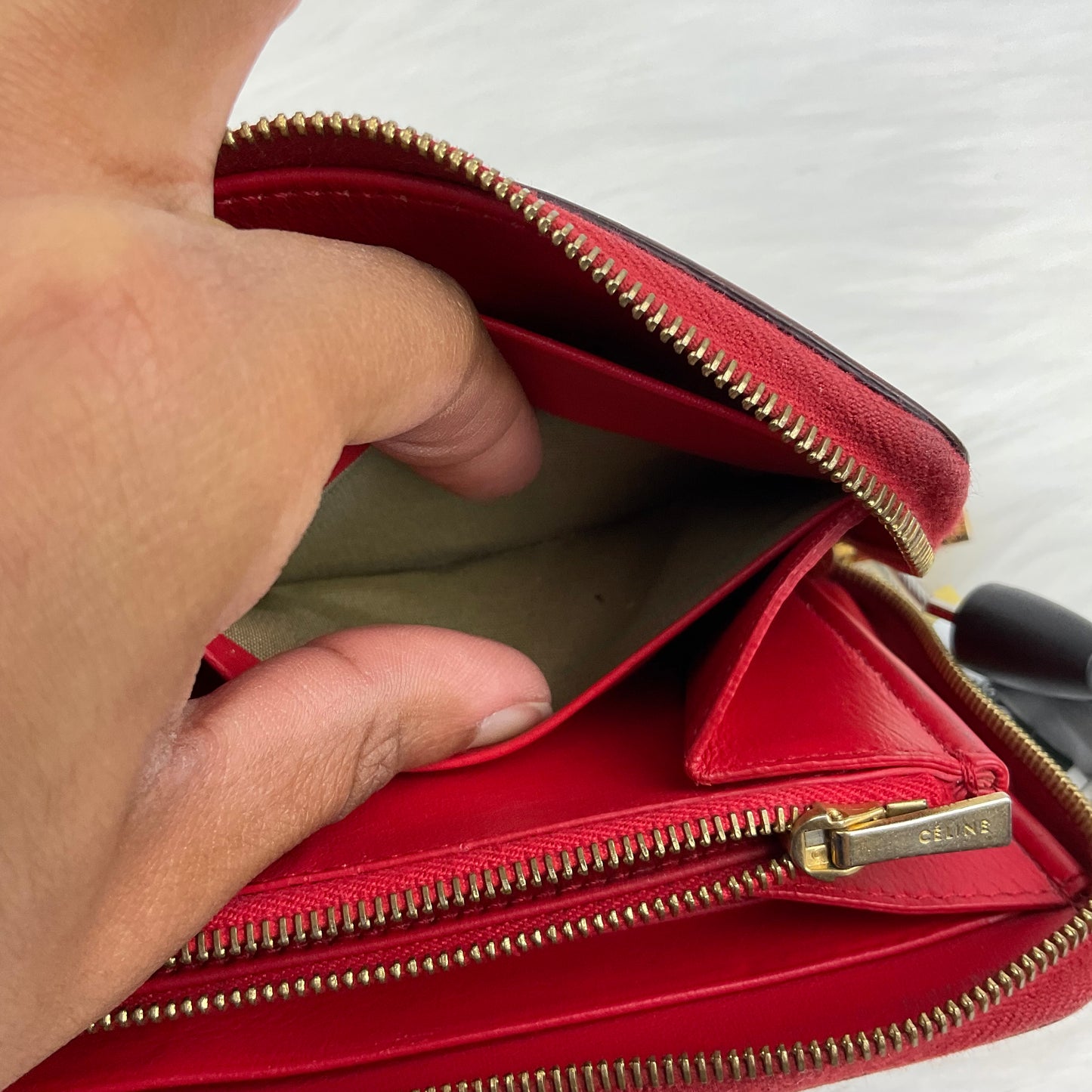 Wallet Luxury Designer By Celine, Size: Small