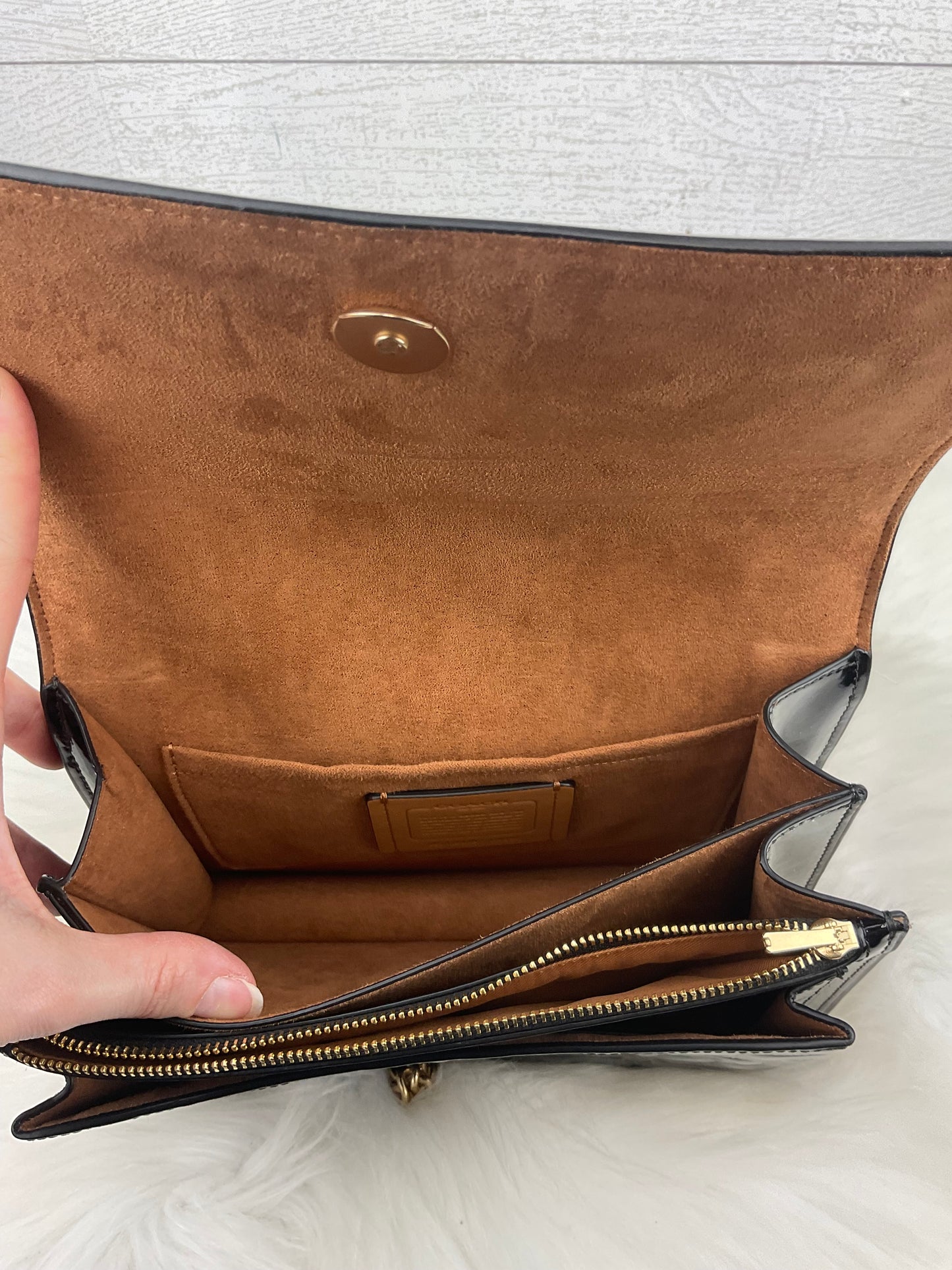 Crossbody Designer By Coach, Size: Medium