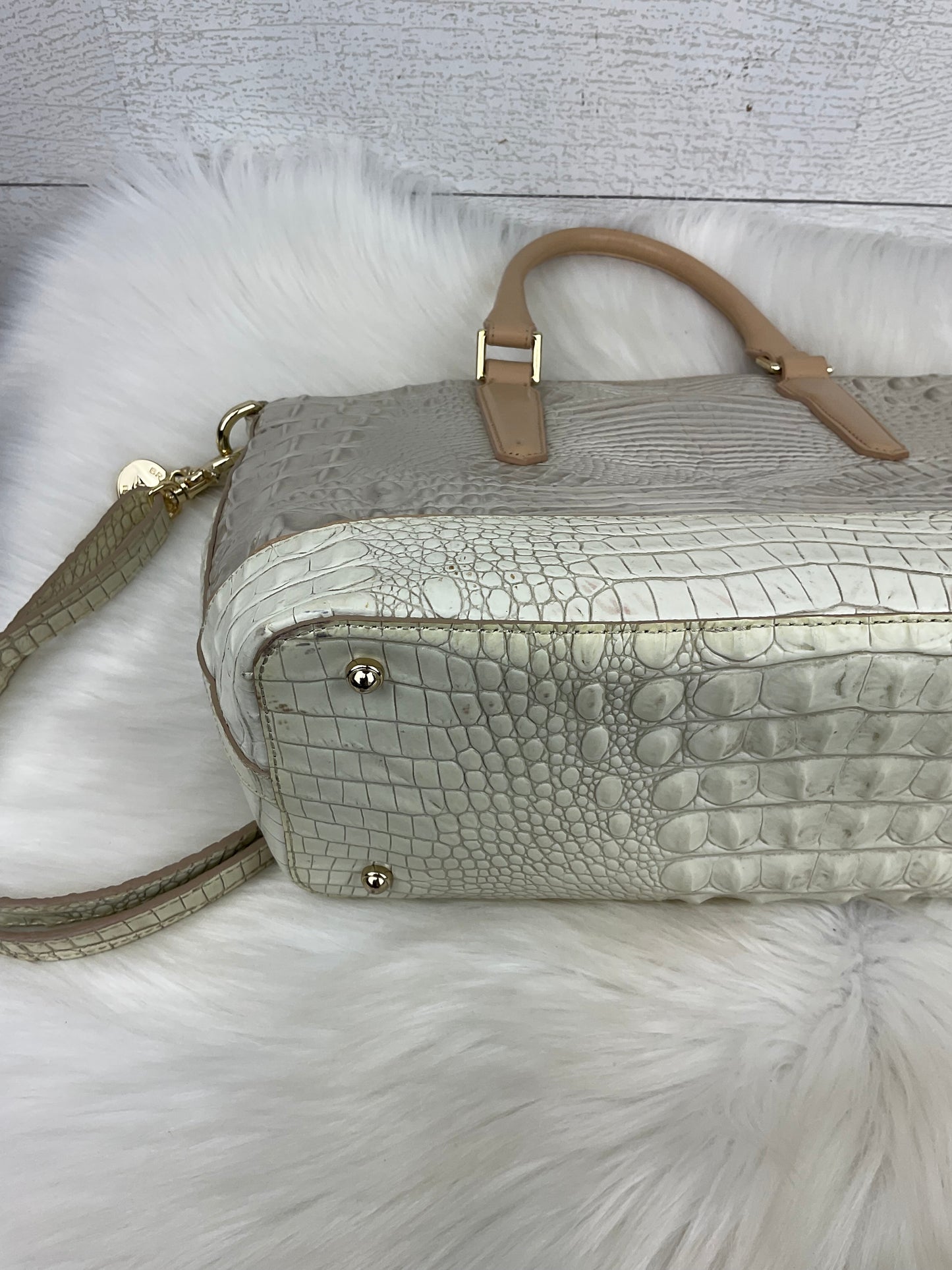 Handbag Designer By Brahmin, Size: Medium