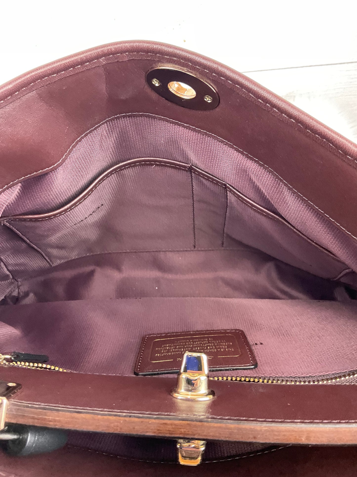 Handbag Designer By Coach, Size: Medium