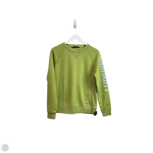 Sweatshirt Crewneck By Carhartt In Green, Size: S