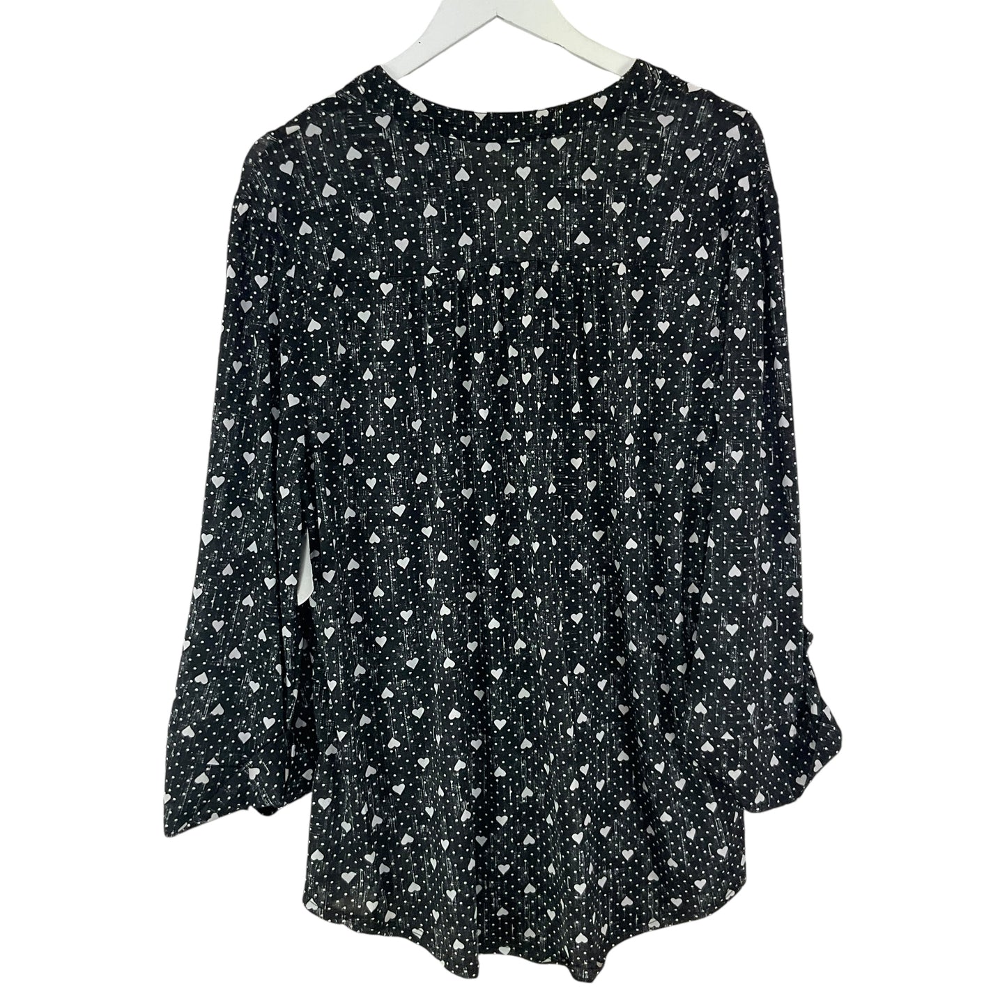 Top Long Sleeve By Clothes Mentor In Black, Size: 2x