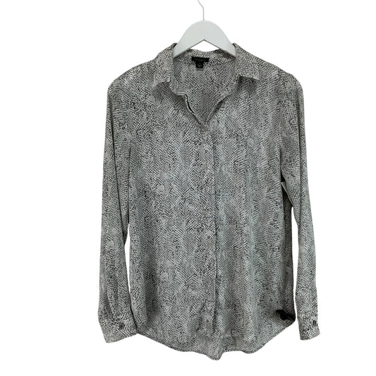 Top Long Sleeve By Ann Taylor In Snakeskin Print, Size: S