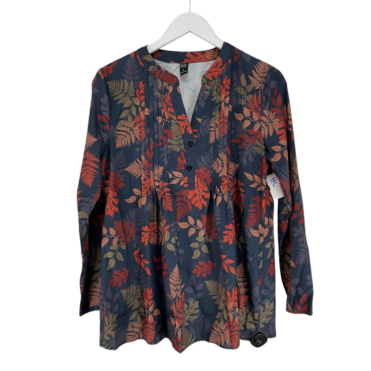 Top Long Sleeve By Clothes Mentor In Floral Print, Size: S