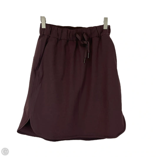 Athletic Skirt By Lululemon In Black, Size: 4