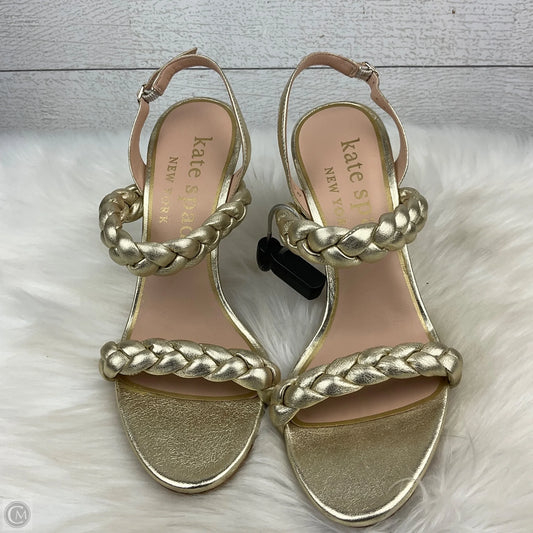 Shoes Designer By Kate Spade In Gold, Size: 8