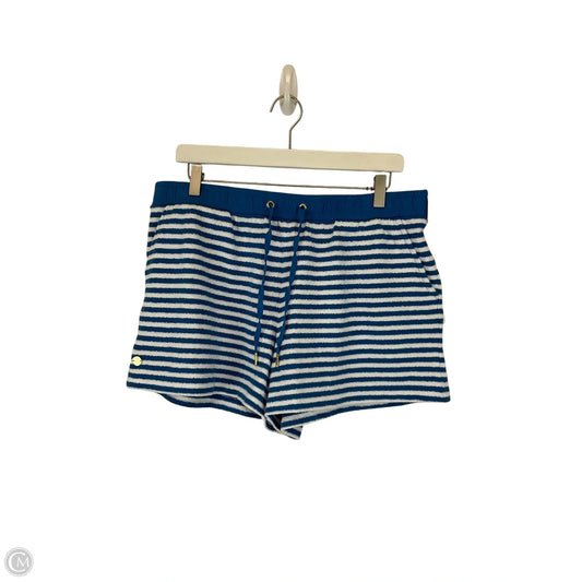Shorts Designer By Lilly Pulitzer In Blue & White, Size: L