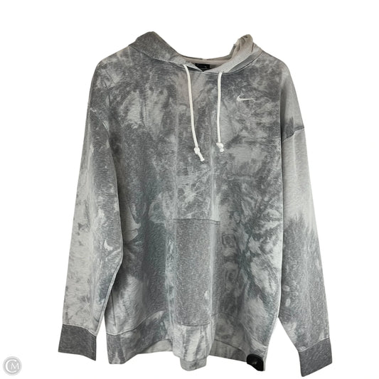 Sweatshirt Hoodie By Nike Apparel In Grey, Size: 1x