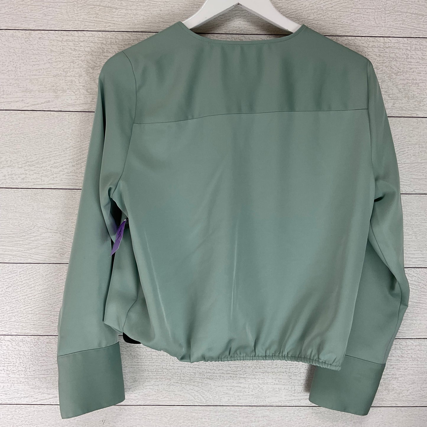 Top Long Sleeve Basic By A New Day In Green, Size: M