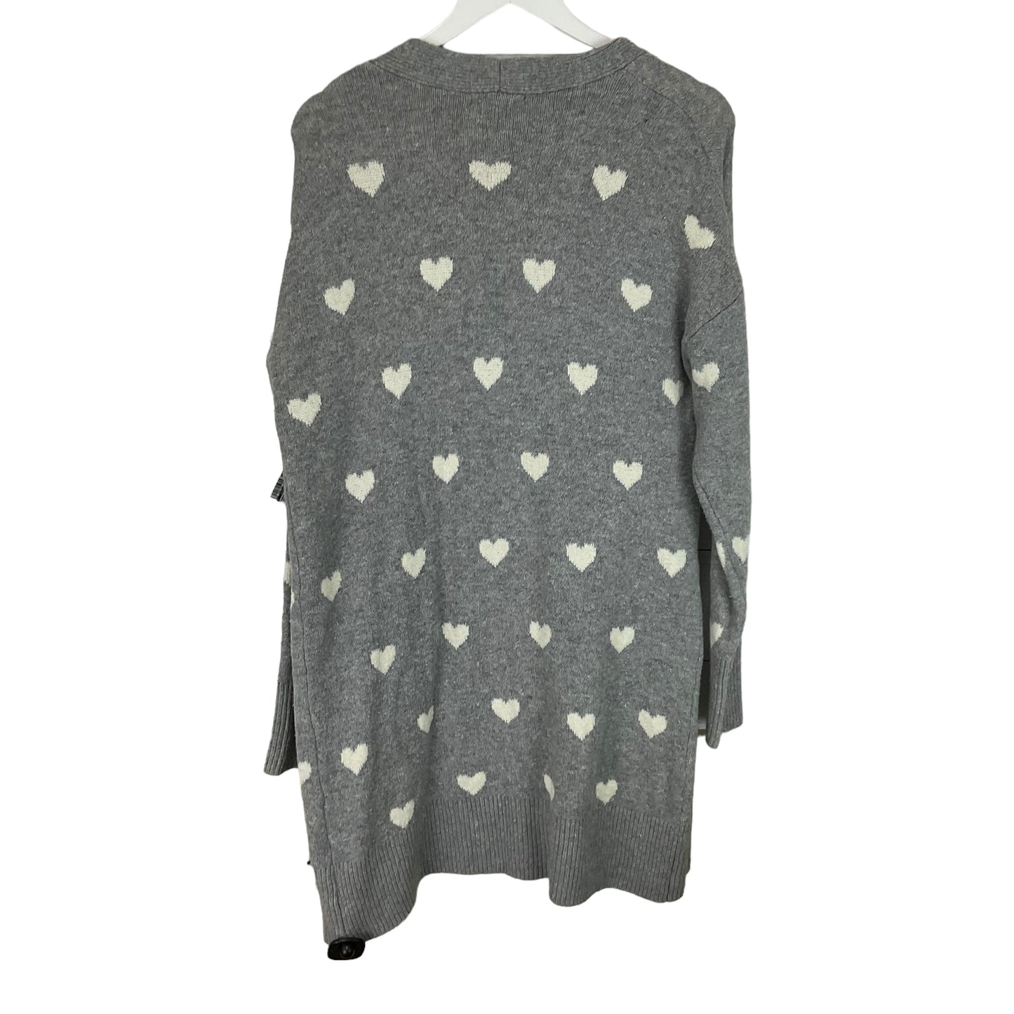 Sweater Cardigan By Clothes Mentor In Grey, Size: M