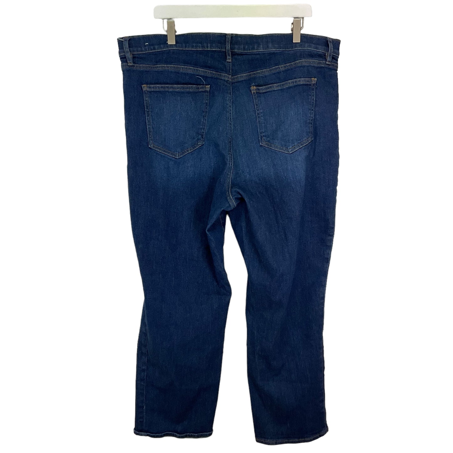 Blue Denim Jeans Straight Loft, Size 18