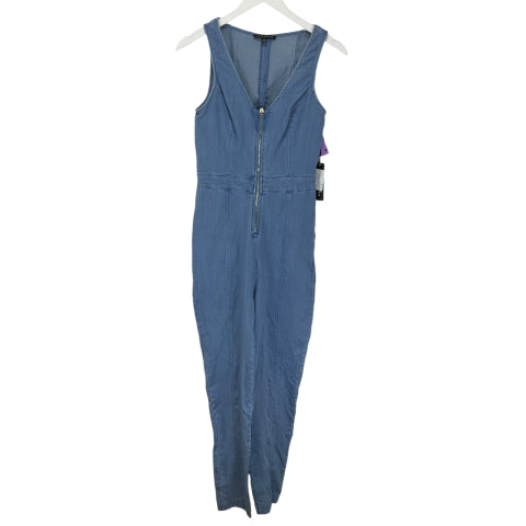 Jumpsuit By Haute Monde In Blue Denim, Size: M