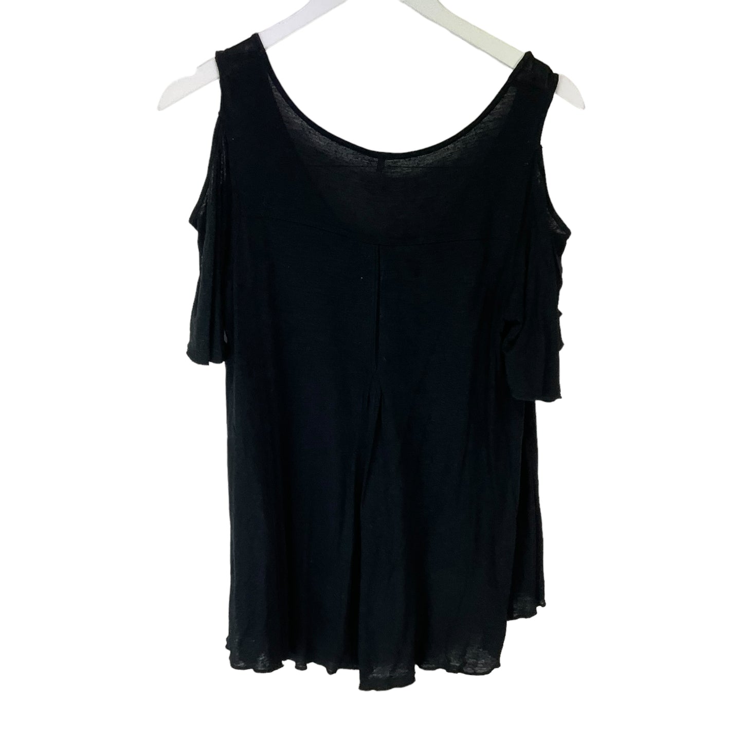 Black Top Short Sleeve Basic Free People, Size Xs