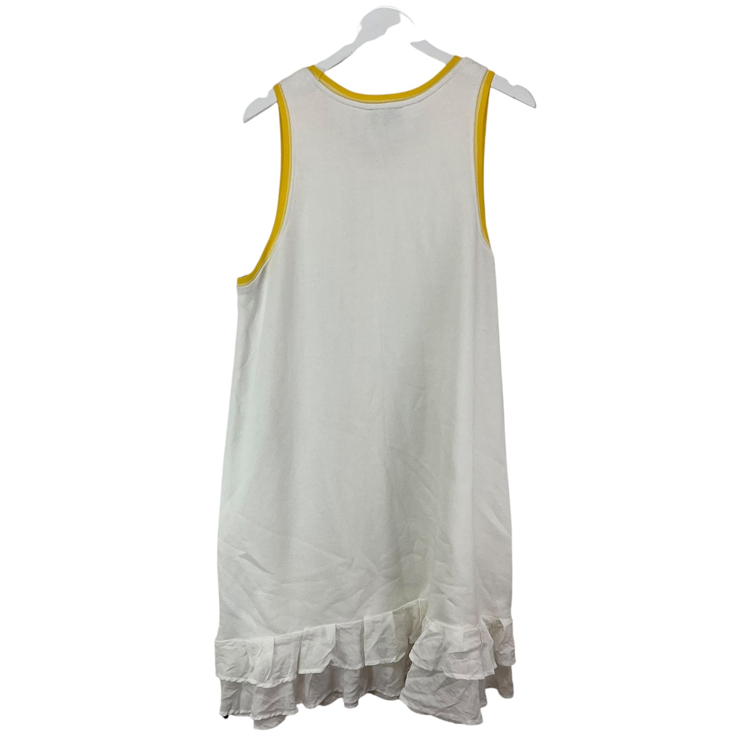 Dress Casual Midi By Saturday/sunday In White & Yellow, Size: Xl