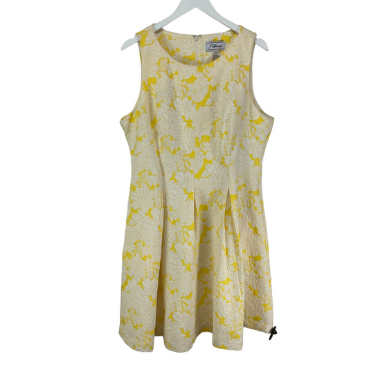 Dress Party Long By Clothes Mentor In Yellow, Size: 18