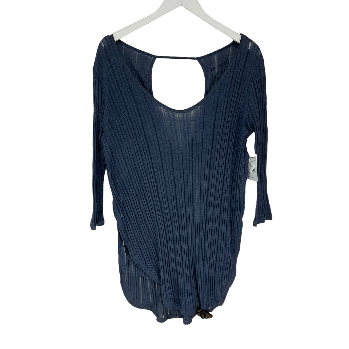 Blue Top Long Sleeve Basic Free People, Size M