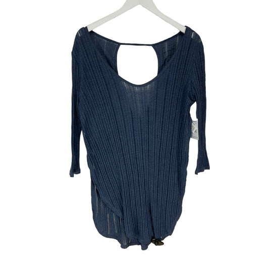 Blue Top Long Sleeve Basic Free People, Size M