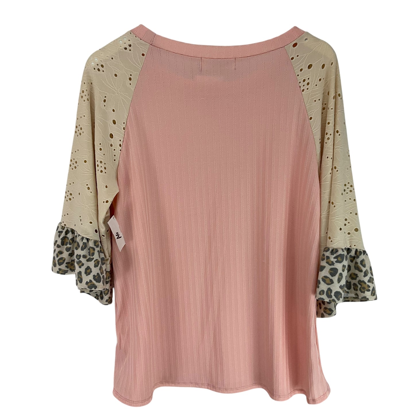 Top Long Sleeve By Haptics In Pink, Size: S