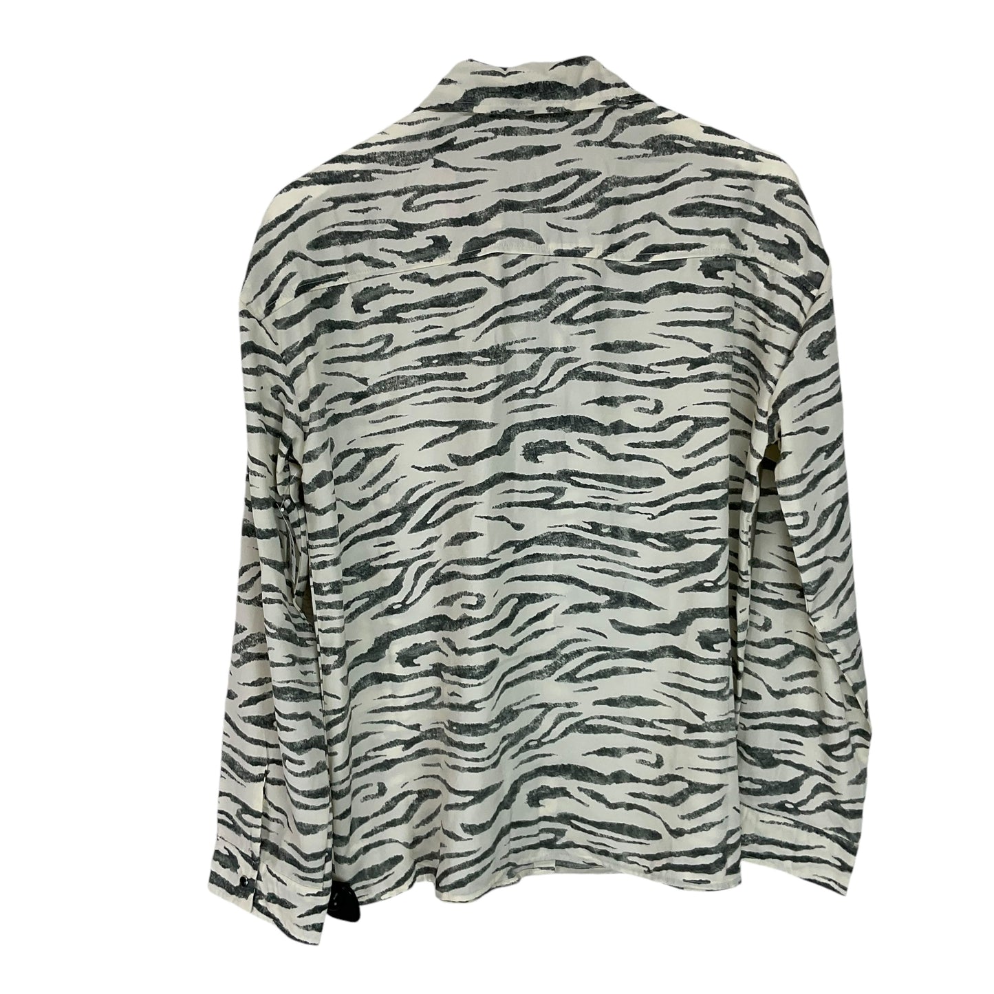 Top Long Sleeve By Clothes Mentor In Zebra Print, Size: Xs