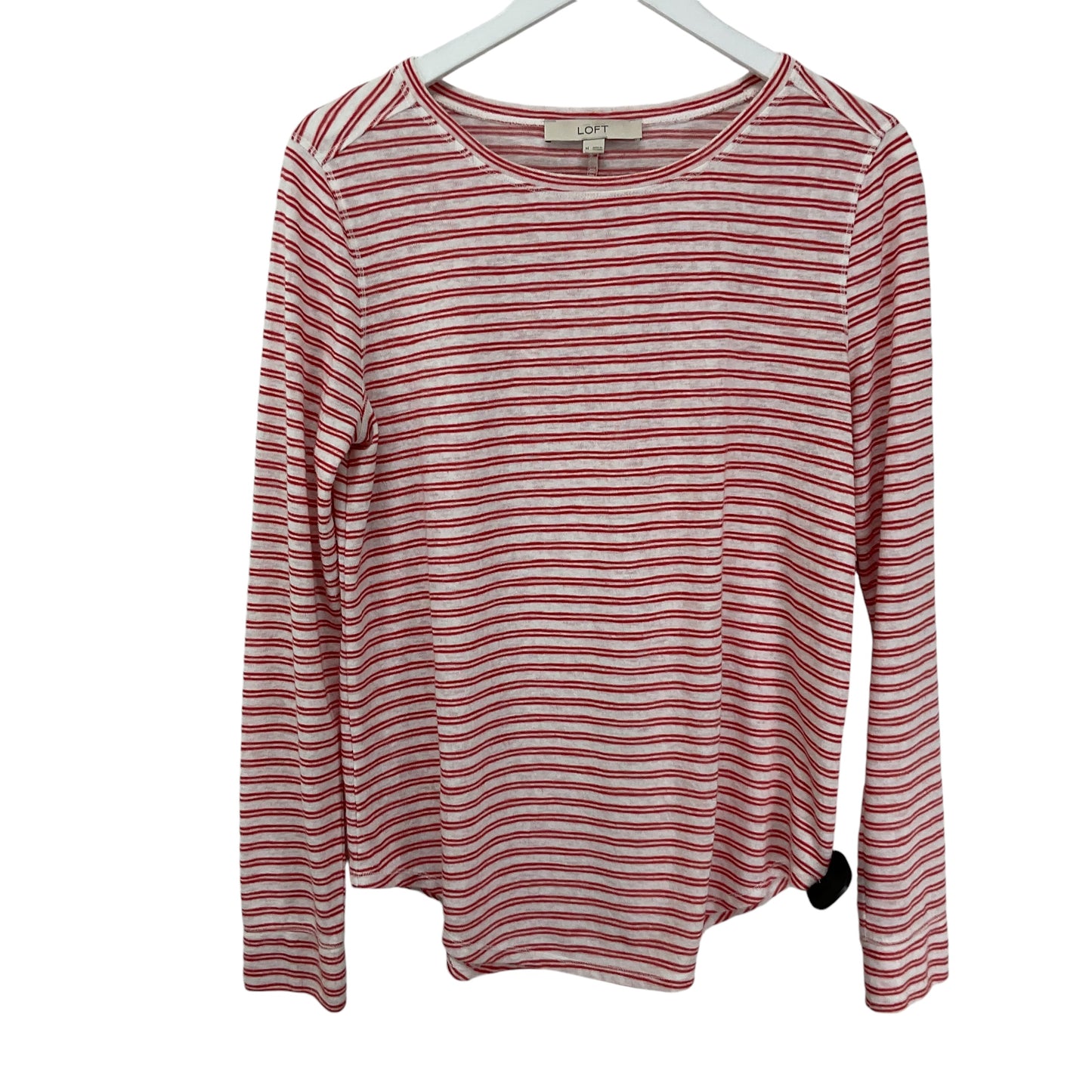 Top Long Sleeve By Loft In Red, Size: M