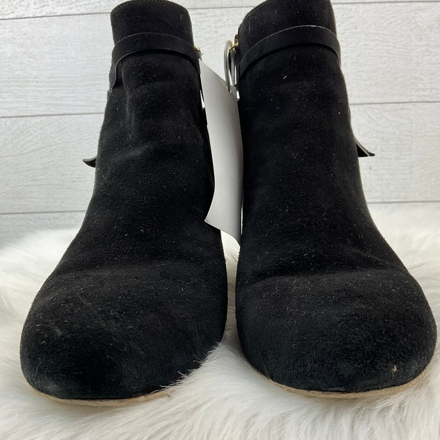 Boots Designer By Kate Spade In Black, Size: 8.5