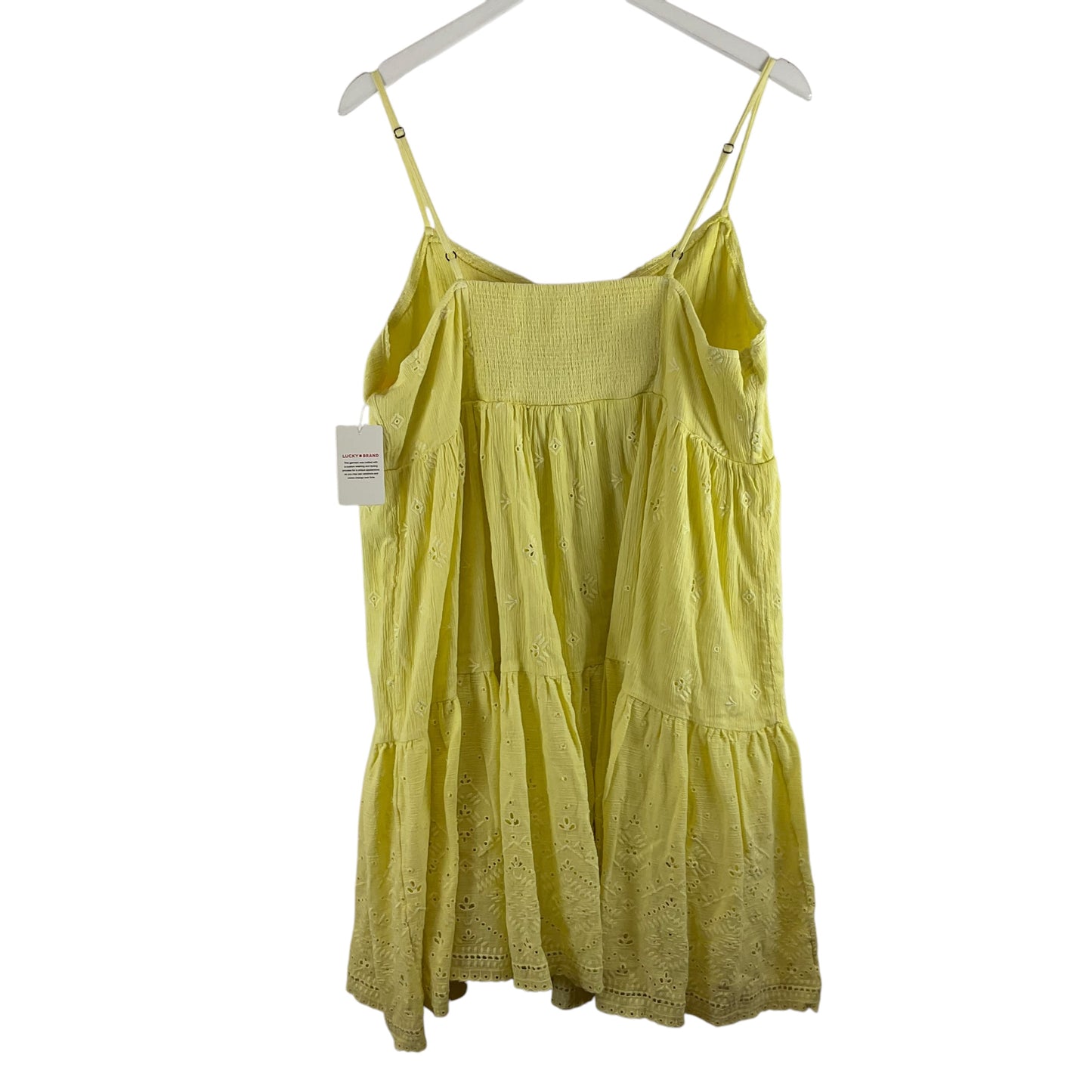 Dress Casual Midi By Lucky Brand In Yellow, Size: Xl