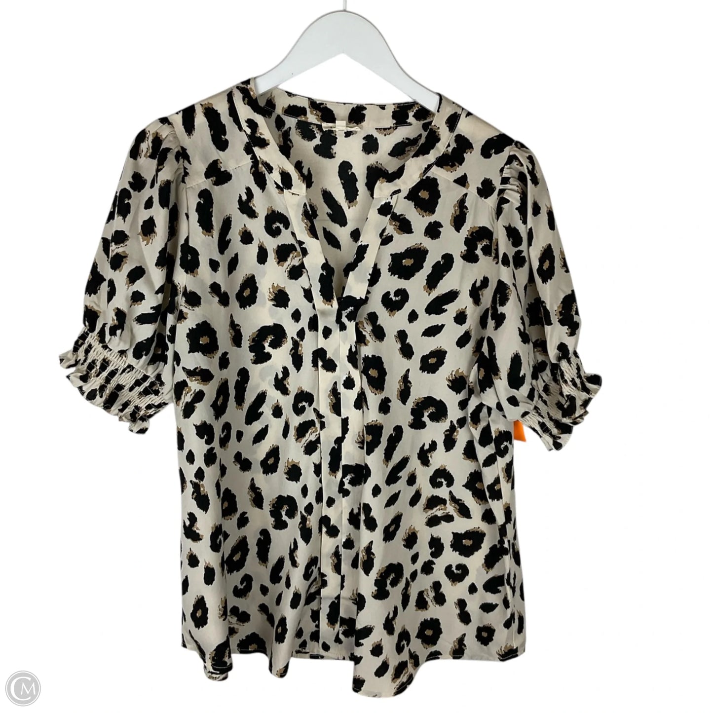 Blouse Short Sleeve By Jodifl In Animal Print, Size: L