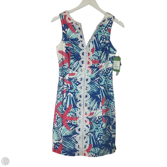 Dress Designer By Lilly Pulitzer In Blue & White, Size: 0