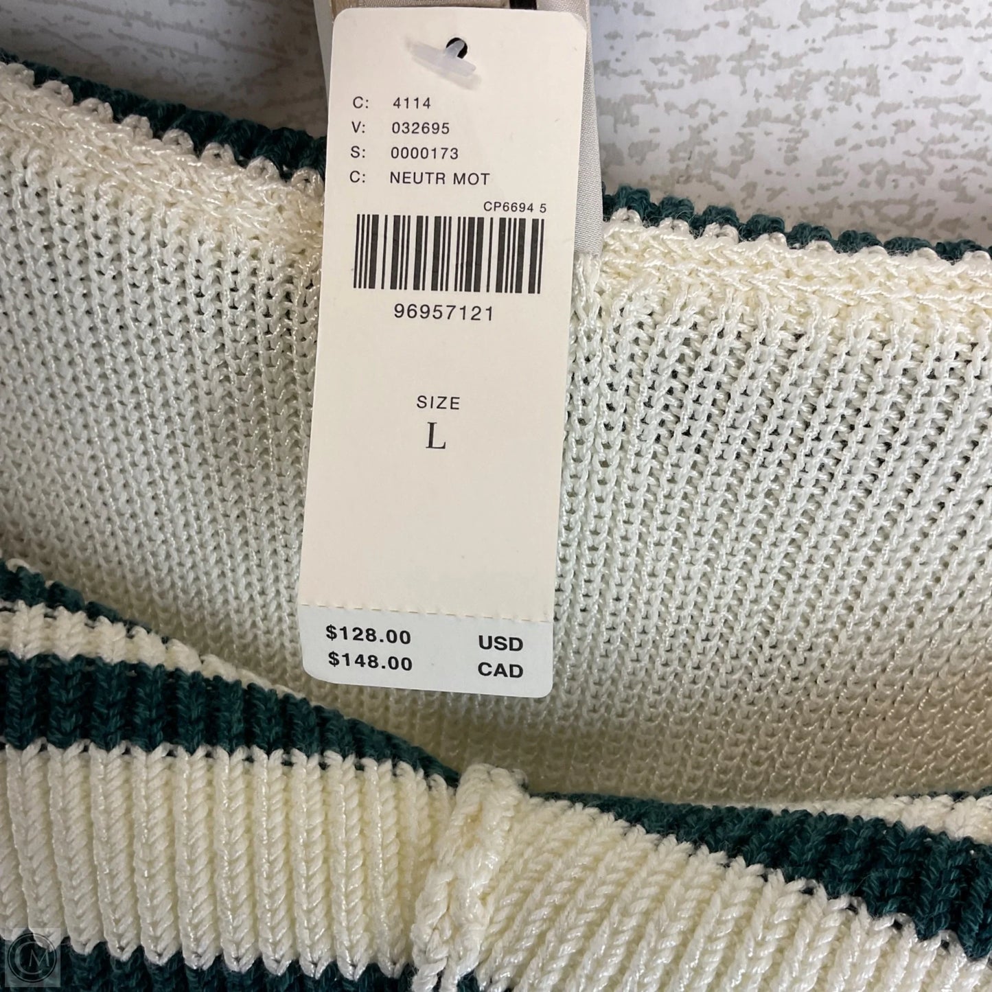 Sweater By Maeve In Cream, Size: L