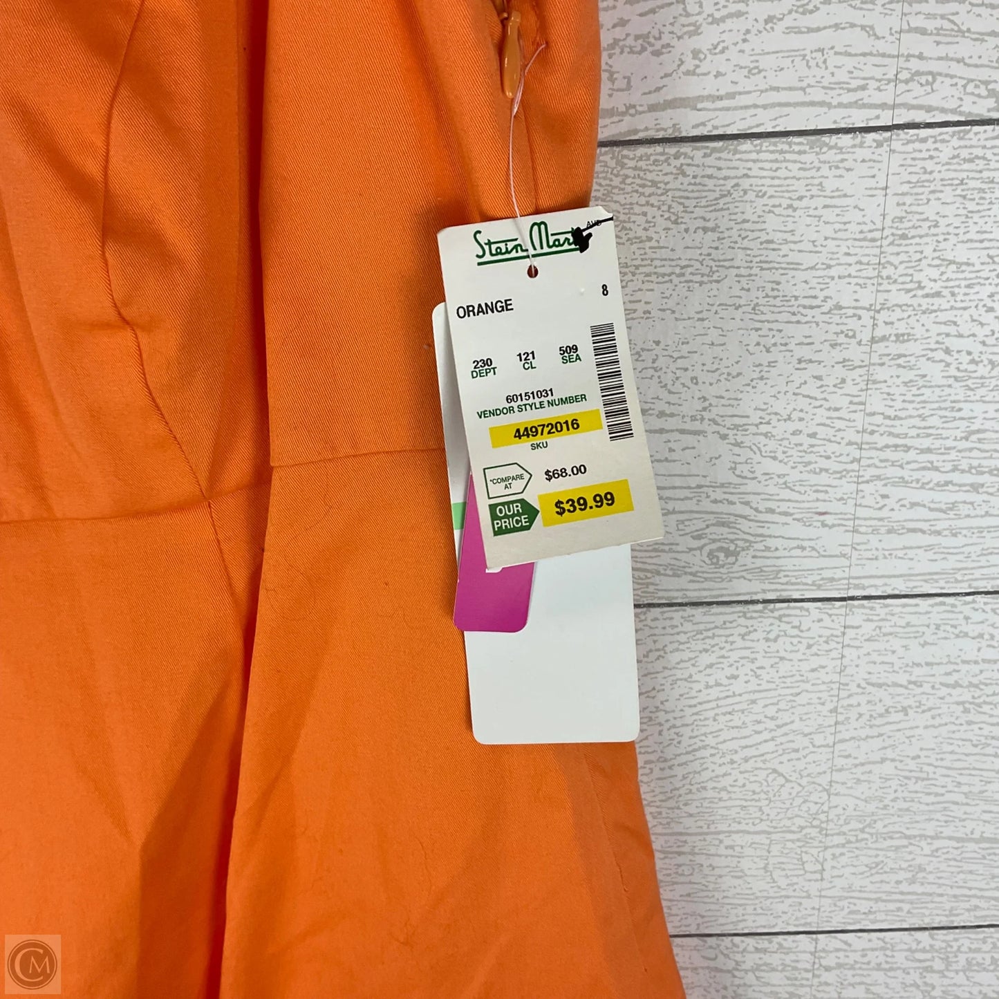 Dress Casual Short By Cappagallo In Orange, Size: 8
