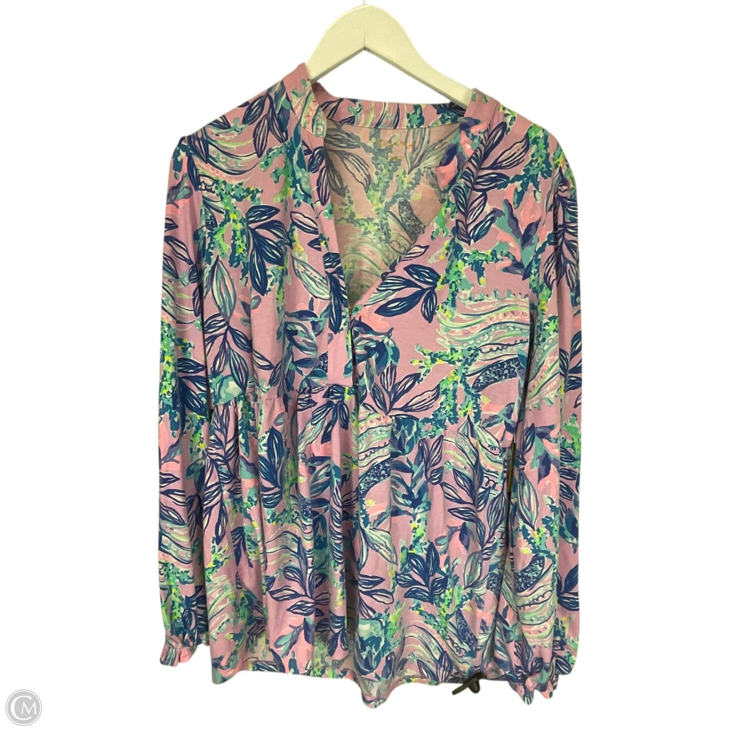 Dress Designer By Lilly Pulitzer In Blue & Purple, Size: L