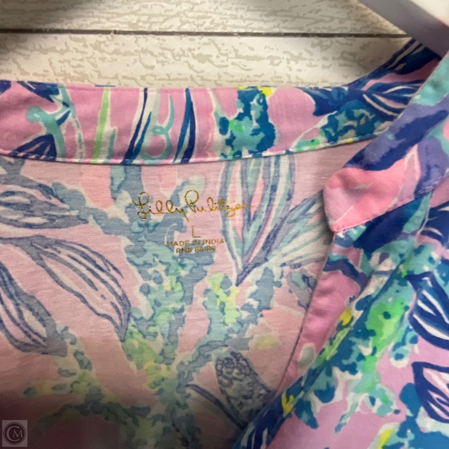 Dress Designer By Lilly Pulitzer In Blue & Purple, Size: L