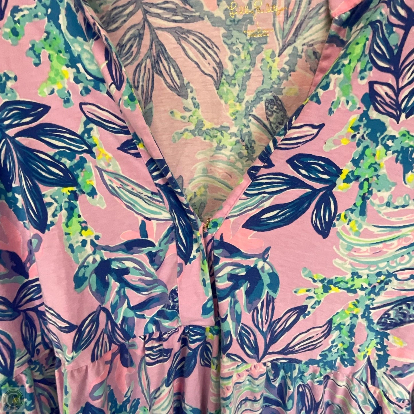 Dress Designer By Lilly Pulitzer In Blue & Purple, Size: L